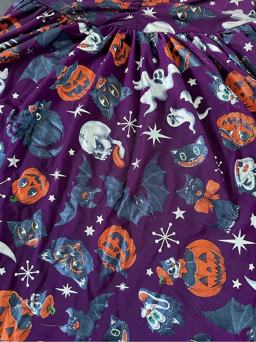 BlackMilk RARE SAMPLE Trick or Treat Cosmic Dress XS BNWOT Vintage Halloween VTG - Picture 5 of 10